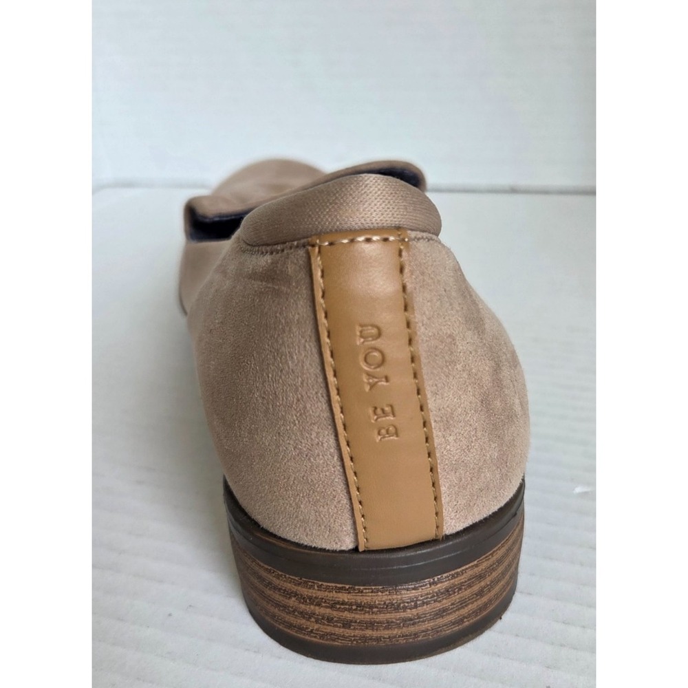 Dr. Scholl's Women Beige Suede Slip on Loafers Low Stacked Block Heel Comfort 9M - Picture 11 of 14